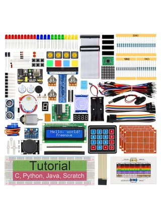 Freenove Ultimate Starter Kit for Raspberry Pi, Model 3B+ 3B 3A+ 2B 1B+ 1A+ Zero W, Python C Java, 57 Projects, 430+ Pages Detailed Tutorials, 220+ Components - pzsku/Z4573425C8B8EEE223492Z/45/_/1670319616/688b9f7a-fbe4-4115-92c1-b6caf301e441