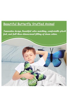 Excefore Butterfly Throw Pillow, Faux Butterfly Cuddle Pillow, Simulation Insect Decor, Butterfly Plush Toy, Butterfly Doll, Sofa Cushion, Room Decoration, Shoot Props Pillow,  for Birthday Gifts 16×12 Inch  - Image 2