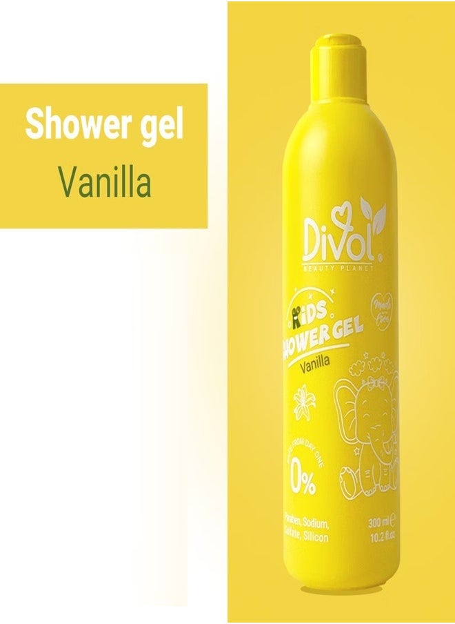 Divol - Kids Shower Gel Vanilla 300ml - Image 1