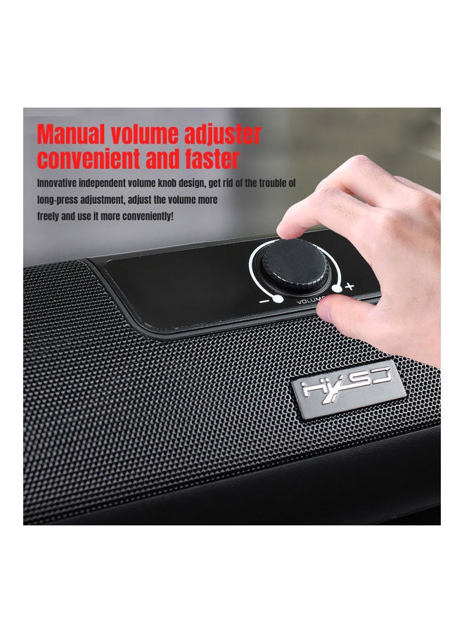 HXSJ Wired Speaker Q3 Black - Image 2