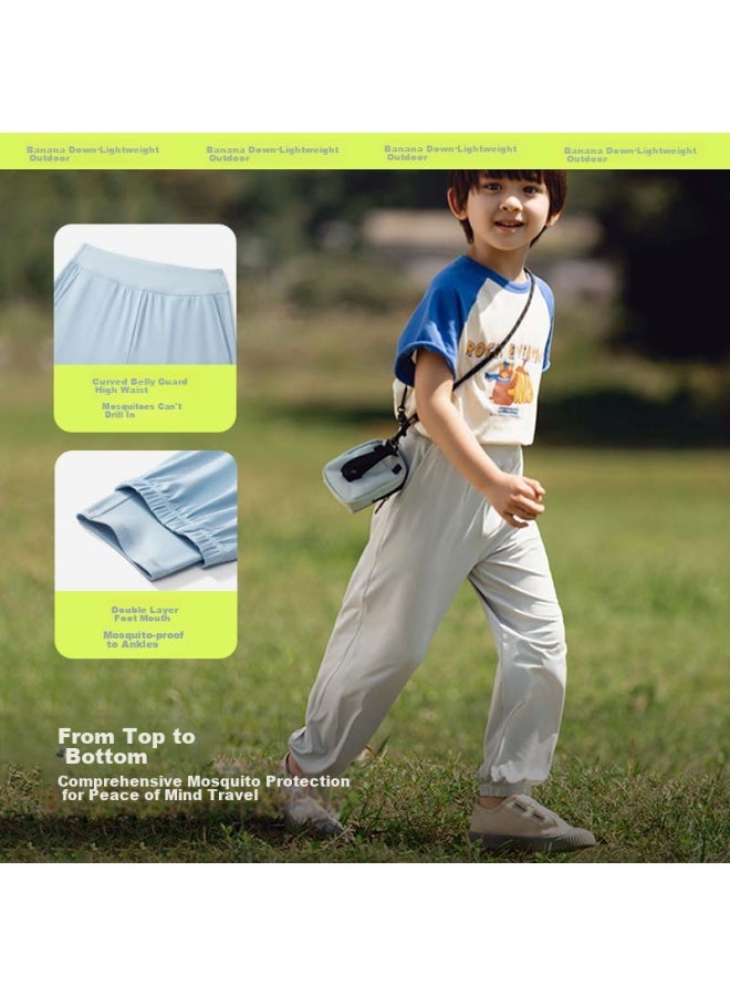 Beneunder Beneunder Kids Pants Al20824 Mosquito Repellent Quick-drying Sun Protection Pants Cool Breathable Cuffed Pants Galaxy Grey 150  - Image 4