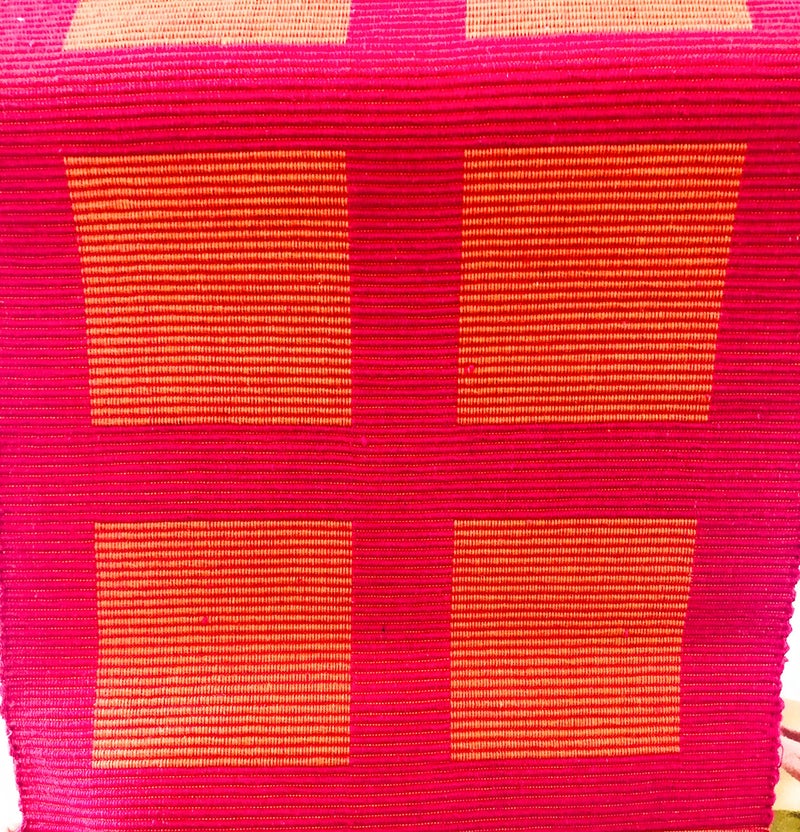 Rangbhar Handloom Ribbed Cotton Table Runner for Living/Dining Room/Home Decor, Anti Skid, Reversible, Machine Washable, 12 X 72 inches, Striped, Pink Orange Box - Image 4