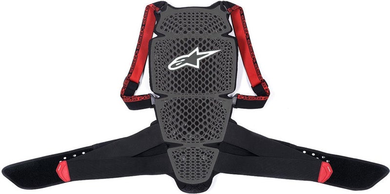 Alpinestars Nucleon Kr-Cell Men's Off-Road Motorcycle Back Protector - Smoke Black/Red/Medium - Image 2