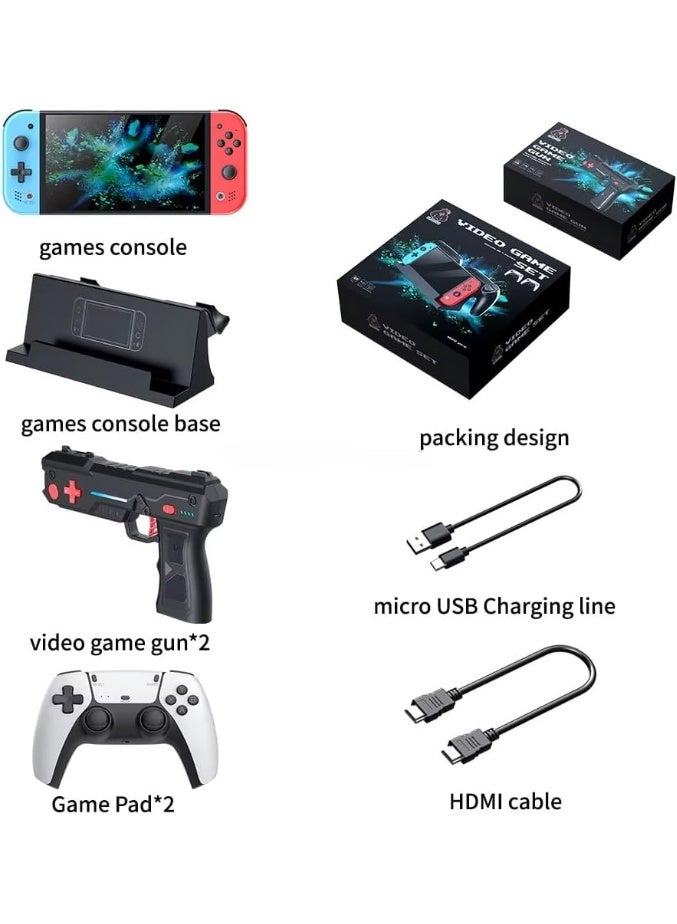 M20 Pro Handheld Retro Game Console 7” Screen, 20,000+ Games, Linux/EmuELEC 4.3, 40+ Emulators, 4K HDMI, Dual Wireless Controllers, Portable Gaming System for Teens & Adults - Image 3