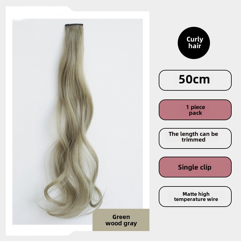 Generic Long Hair Extension Highlight Clip-On Aoki Ash 