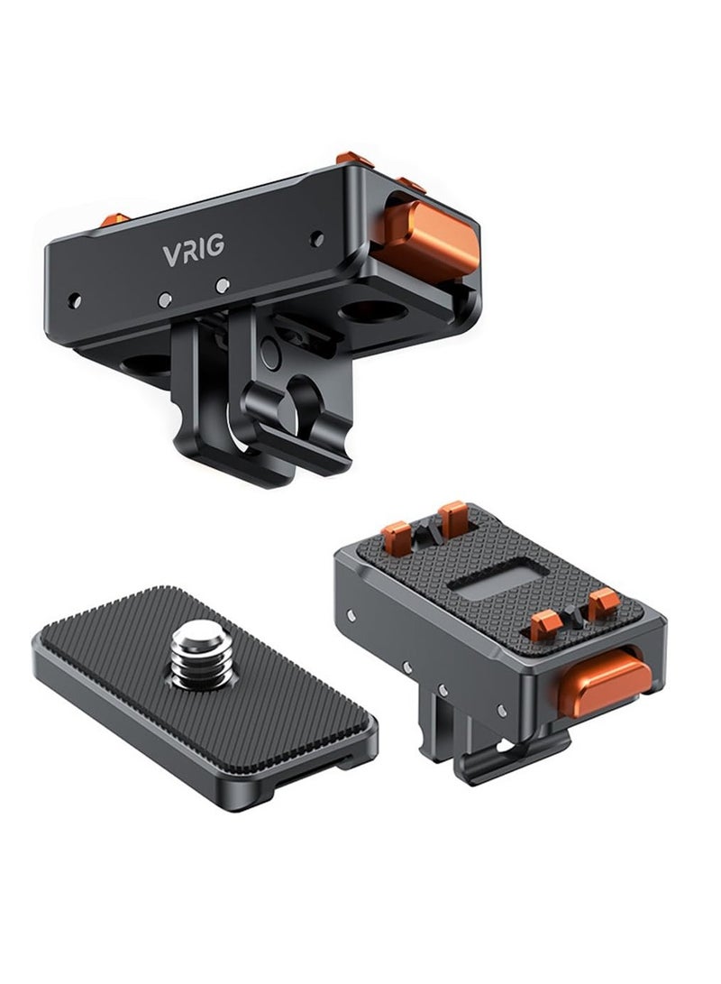 Zikra For Insta360 Ace Pro/Ace Magnetic Quick Release Adapter Tripod Adapter Mount with 1/4" Extension Bracket, Magnetic Sets - Image 1