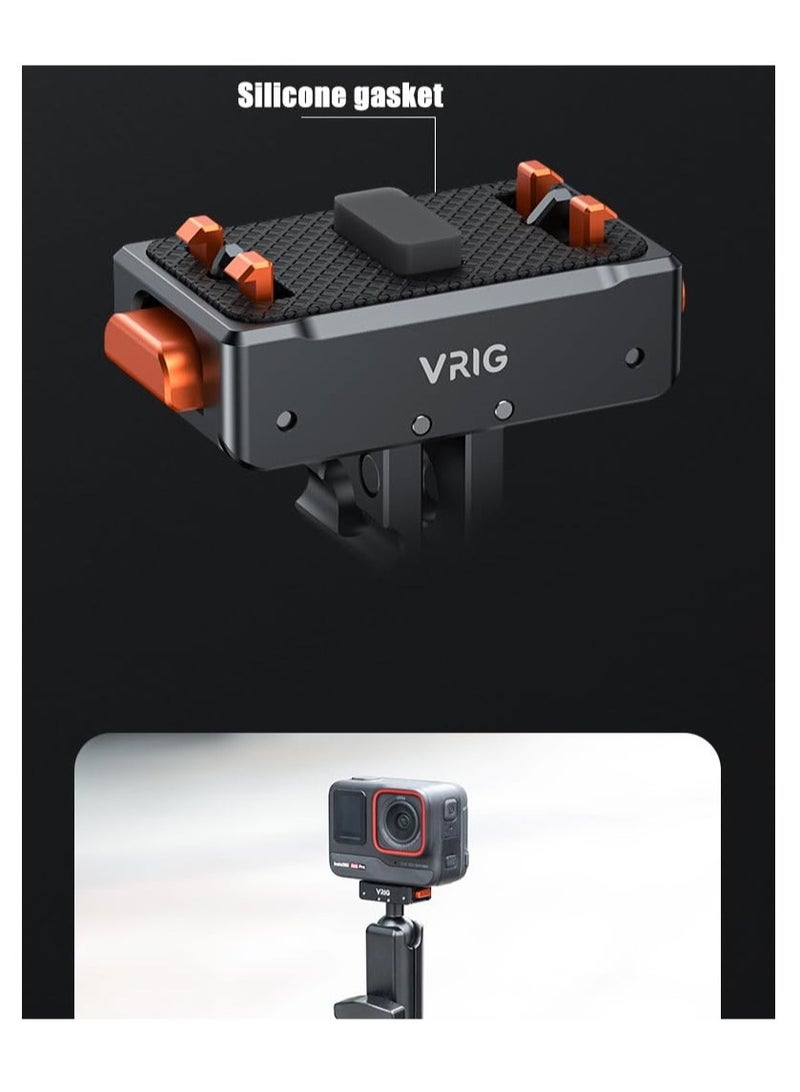 Zikra For Insta360 Ace Pro/Ace Magnetic Quick Release Adapter Tripod Adapter Mount with 1/4" Extension Bracket, Magnetic Sets - Image 5