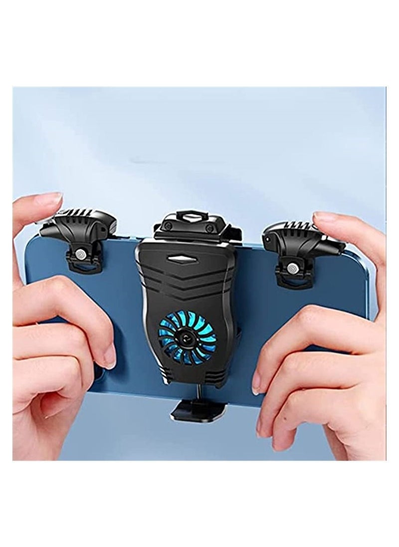 NIBEMINENT - Mobile Gaming Controller, Trigger for PUBG/Fortnite/Rules of Survival Grip and Joysticks, Phone Cooler, Android,for iOS - Image 1