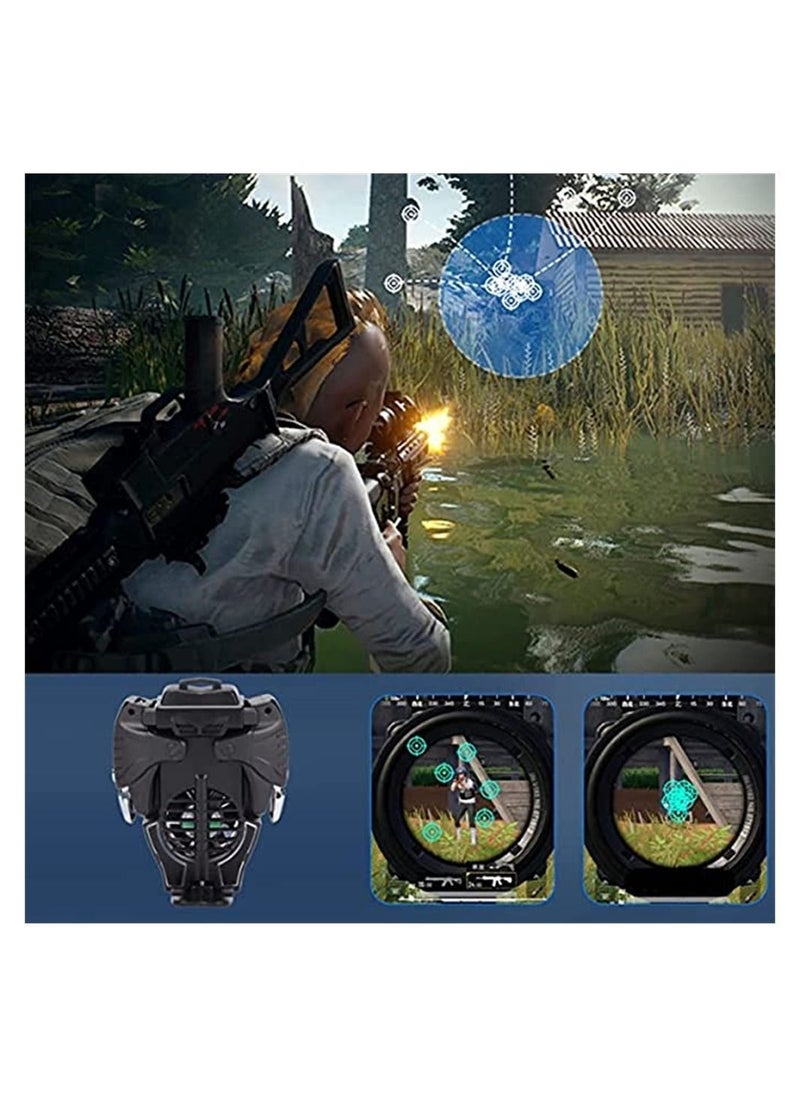 NIBEMINENT - Mobile Gaming Controller, Trigger for PUBG/Fortnite/Rules of Survival Grip and Joysticks, Phone Cooler, Android,for iOS - Image 1