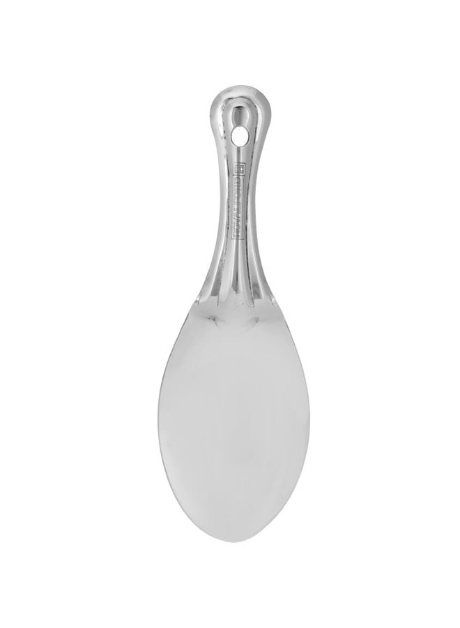 Royalford 23.5 cm Stainless Steel Rice Spoon- RF11498 Ideal for Cooking and Serving Rice, Food Silver - Image 1