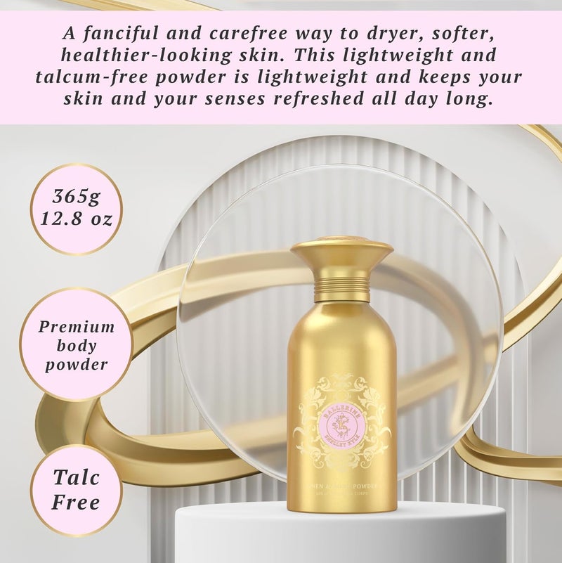 shelley kyle TalcFree Body Powder for Women for Daily Use and After Bath Ballerine 365 g Puff not Included - Image 4