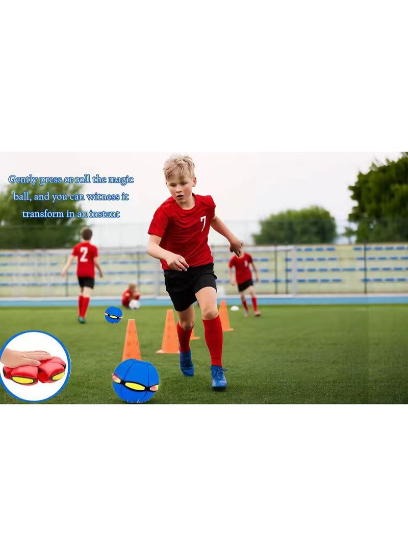 Magic Ball,Magic Bouncing Ball,Interactive Pop-Up Transform,Parent-Child Interaction，with 6 Light,Red - Image 2