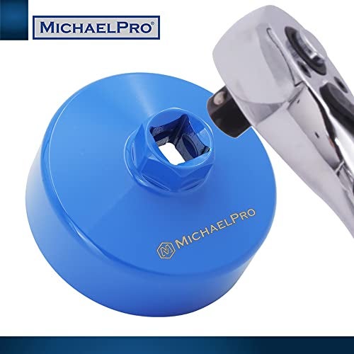 MichaelPro مفتاح غطاء فلتر الزيت من مايكل برو 64.5 مم من الفولاذ المطروق لسيارات تويوتا ولكزس، 14 شق | إزالة فلتر الزيت العنيد بسهولة | أداة فلتر الزيت القوية من لكزس وتويوتا | MP009081 - Image 4