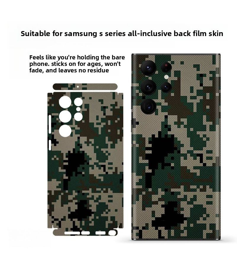 A2076 Back Film with Film Tool Kit Compatible with Galaxy S22 5G Full Coverage Protective Skin Matte Border Decal Sticker - Image 1