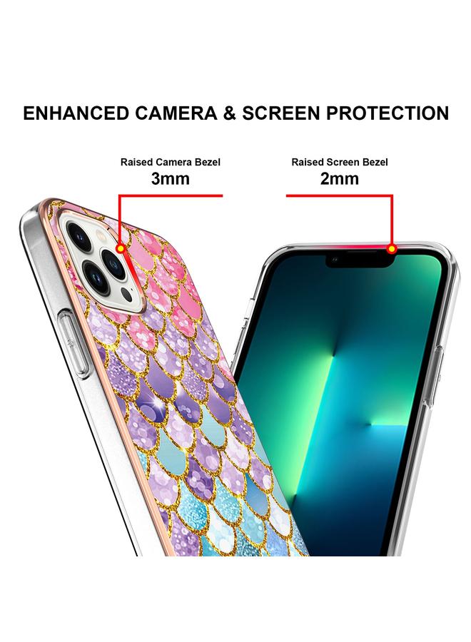 اس-توب جراب لهاتف iPhone 15 Pro بنمط طلاء كهربائي IMD TPU مقاوم للصدمات - Image 2