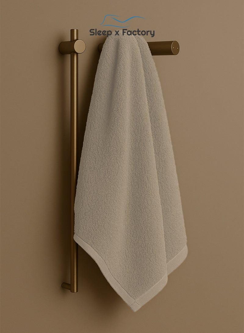 Sleep x Factory Beige Hand Towel – 100% Cotton, Soft & Absorbent – 50x80 cm - Image 5