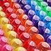Entervending Empty ClearColored Round Capsules 2 inch 25 pcs Bulk 7 Colors Capsule for Toy Gumball Machines Plastic Containers Surprise for Kids Party - Image 2