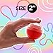 Entervending Empty ClearColored Round Capsules 2 inch 25 pcs Bulk 7 Colors Capsule for Toy Gumball Machines Plastic Containers Surprise for Kids Party - Image 4