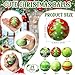 Kasyat 24 Pcs Christmas Stress Ball Bulk 25 Inch Christmas Green Foam PU Stress Relief Balls Relief Squeeze Xmas Balls Toys for Party Favors Stocking Stuffers Gifts Goodie Bag Fillers - Image 4