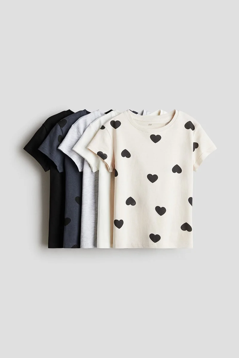 H&M 5-pack cotton T-shirts