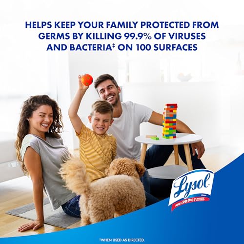 Lysol Disinfectant Spray, Sanitizing and Antibacterial Spray, For Disinfecting and Deodorizing, Early Morning Breeze, 1 Count, 19 fl oz each - Image 4