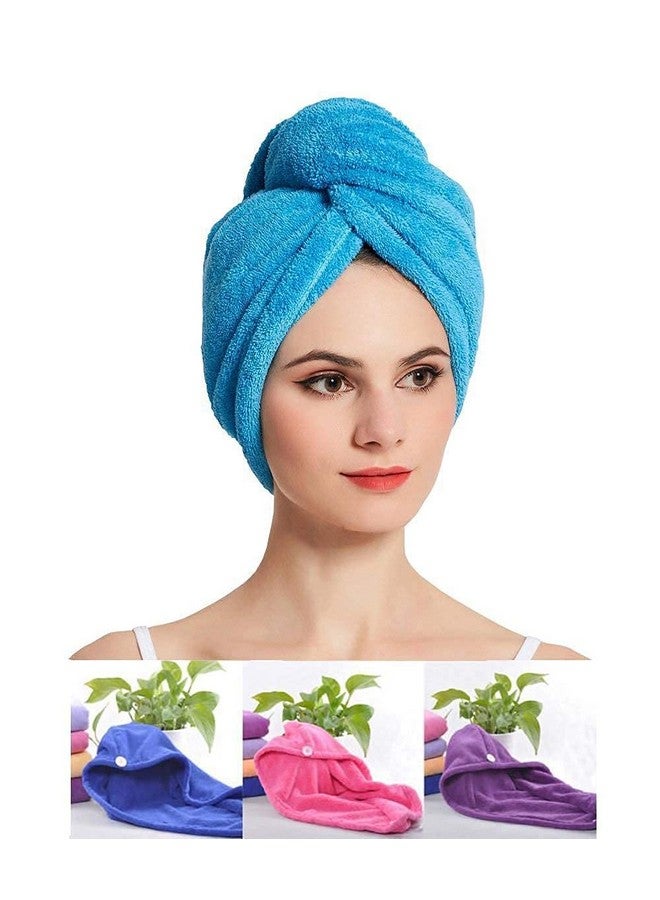 Leitzel Leitzel Microfiber Hair Towel Wrap, Quick-Drying (Multicolor) - Image 2