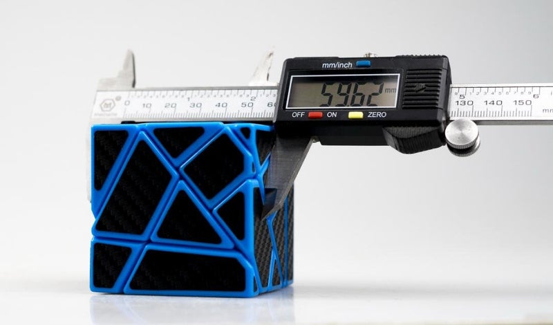 CuberSpeed Cuberspeed Ghost 3x3 Blue Magic Cube 3x3 Ghost 3x3x3 Speed Cube with Black Carbon Fiber Stickers  - Image 5