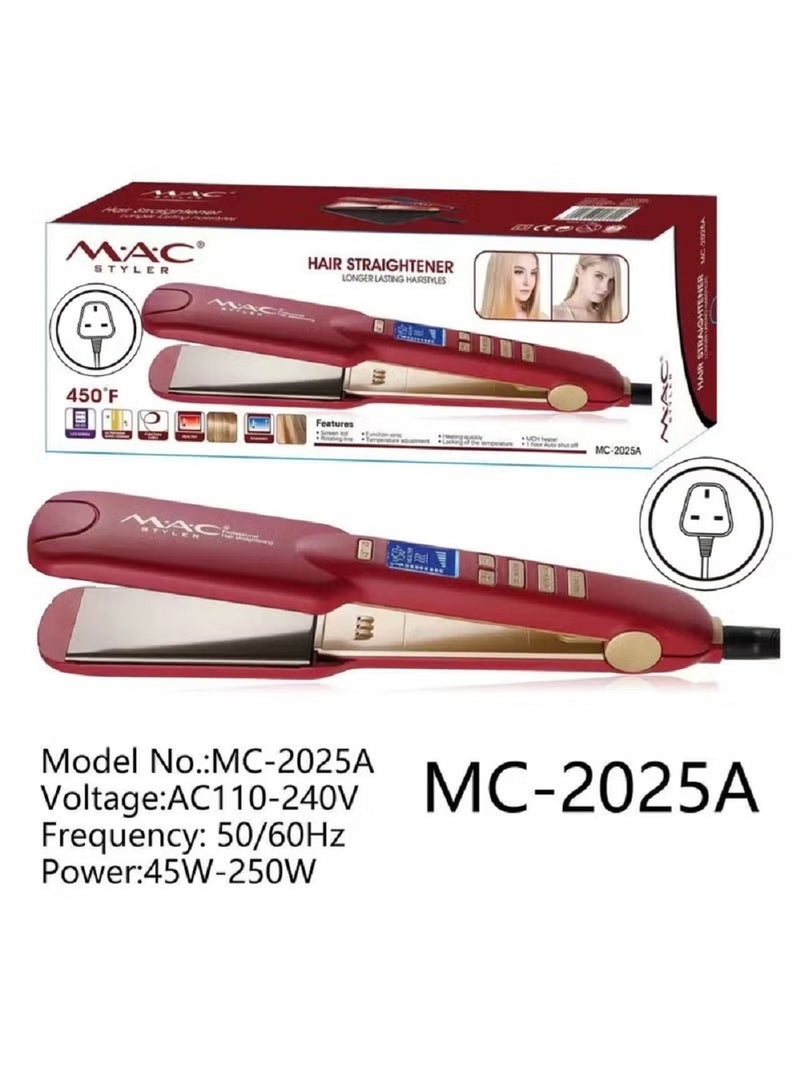 ماك ستايلر مكواة فرد الشعر الاحترافية MAC Styler مع شاشة رقمية MC2025A - Image 2