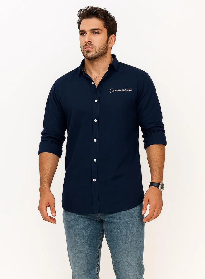 THUGFIT PREMIUM LINEN SHIRT PACK OF 2 WHITE + BLUE