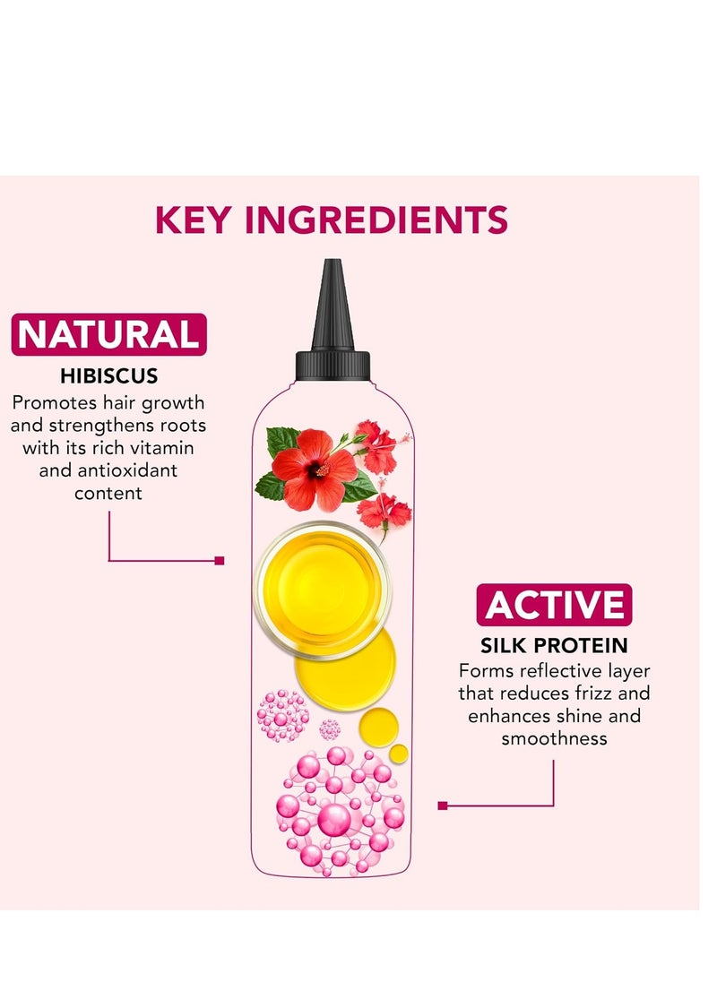 Botanic Hearth Botanic Hearth Hibiscus & Silk Protein Hair Oil (6.7 fl oz) | Hydrating and Strengthening Hair Treatment for Smooth, Shiny, and Healthy-Looking Hair | Paraben Free | Suitable for All Hair Types  - Image 4