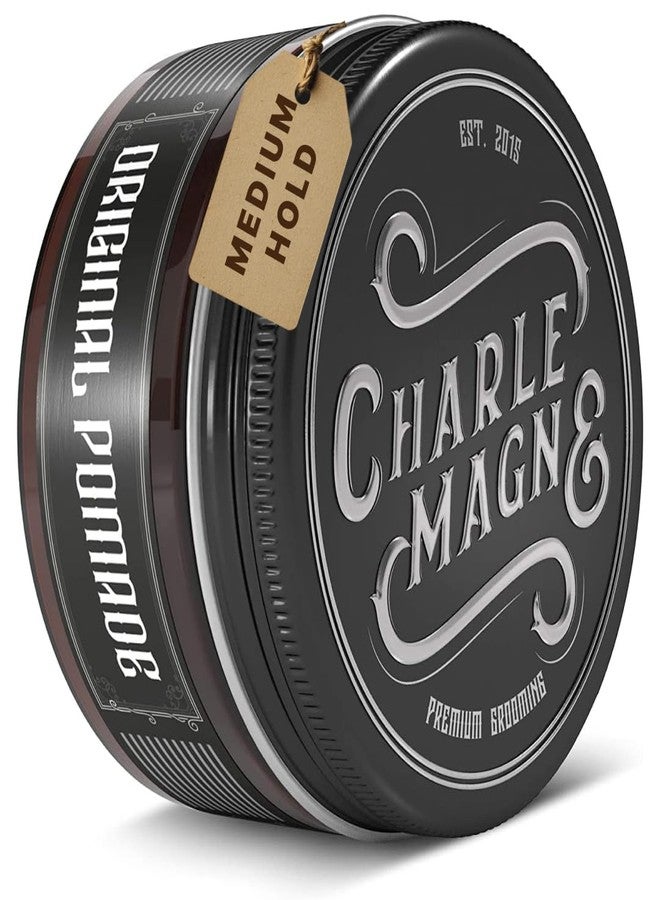 Charlemagne Water-Based Hair Pomade - 3.38 Fl Oz, Pack of 1, Light Hold, Cherry-Oud - Easy Washout with Light Hold Pomade - Barber-Quality Styling Cream - Shape & Set With Hair Clay - Image 1