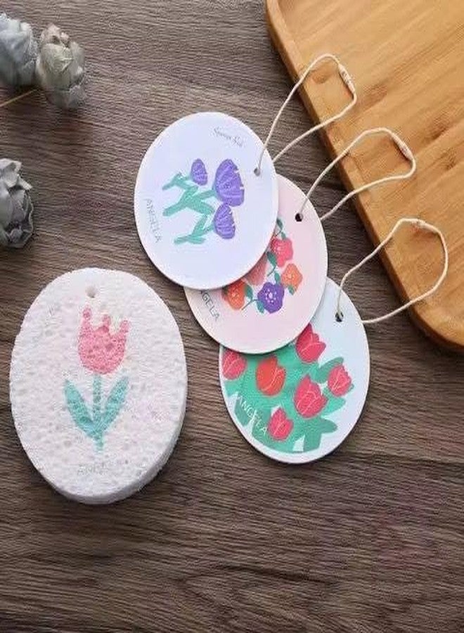 ZURITY Wood Pulp Cotton Dishwashing Sponge Scrubber Set of 3 | Double-Sided Reusable Kitchen Cleaning Non-Stick Oil-Free Dish Cleaner Compressed Quick-Dry Multipurpose Scrub for Utensils, Plates, - Image 1