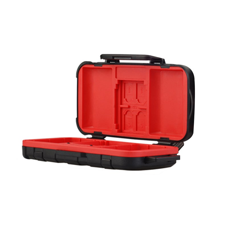 LENSGO D850 Waterproof Memory Card Case Battery Storage Box for 2 Camera Batteries 4 SD Cards 8 TF Cards 2 CF/XQD Cards - Image 2