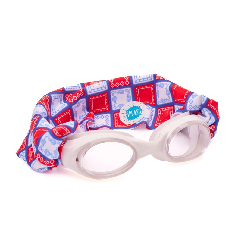 Splash Place KIDS SWIM GOGGLES with Fabric Strap GIDDY UP TangleFree Swimming Goggles for Kids Comfy Fabric Strap Goggles - Image 2