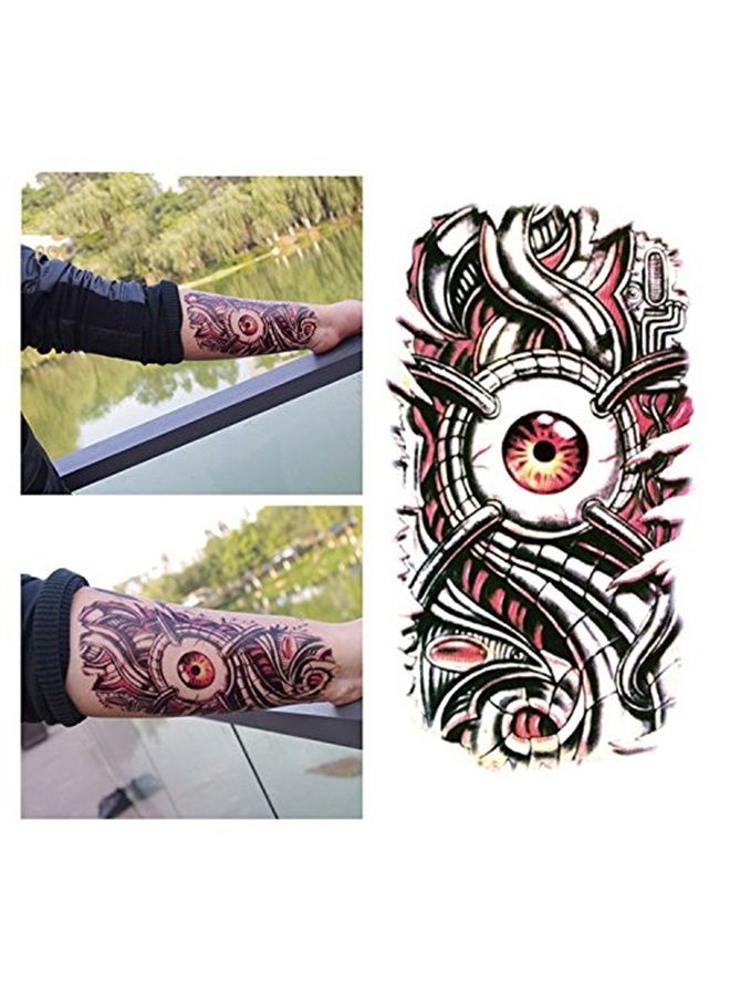 Kotbs 3 Sheets Arm Tattoos, Temporary Tattoos for Men Teens, Lasting Tattoo Stickers for Women, Waterproof Tattoo Art Make Up Fake Tattoos - Image 2