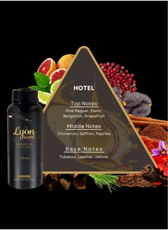 LYON SCENT Lyon Scent Aroma Oil, 100% Pure Oil, Perfume for Air Freshener, Diffuser Aroma, Fragrance Oil, Air Freshener Oil refill, Essential Scented Oil, Luxurious Scent (HOTEL)  - Image 2