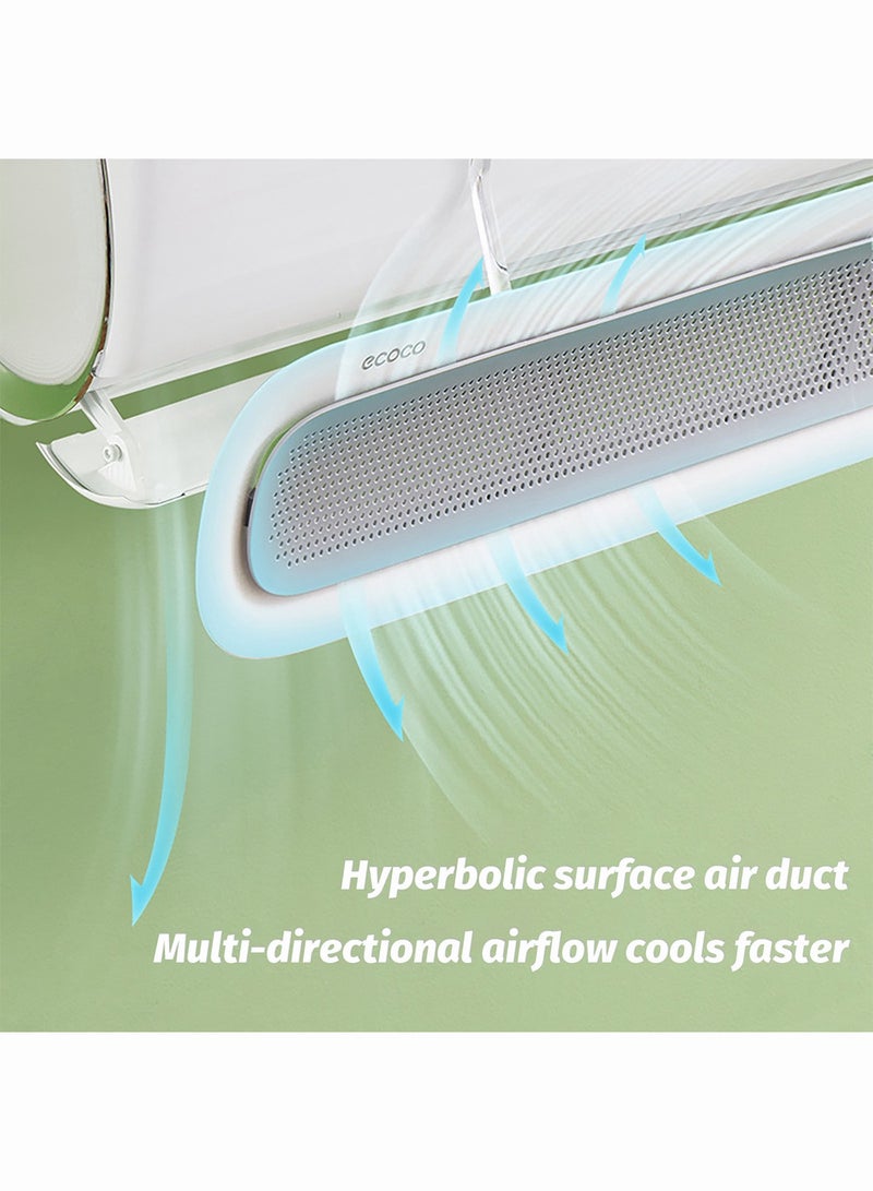 Ac Air Flow Deflector, Universal Air Outlet Deflector, 170° Adjustable Wind Direction Preventing Ac From Blowing Directly, Wall-Mounted Air Conditioning Baffle for Home Office 90cm - Image 2