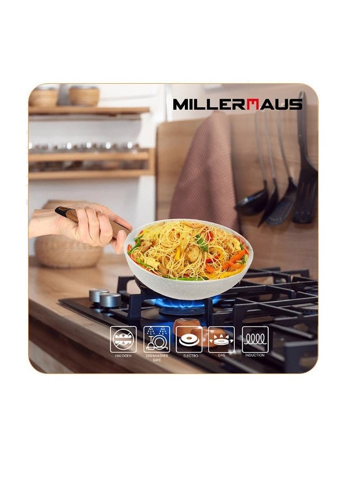 MILLERHAUS MILLERHAUS Aluminum Fry Pan Marble Non-Stick Coating, 28cm x 7.8cm, MH-4511  - Image 3