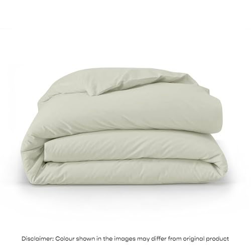 SleepyCat Sateen Duvet Cover | 100% Cotton | 300TC Sateen Weave with Corner Ties & Zipper Closure | Oeko-TEX & AZO Free - Mineral (Single Size, 90x60 Inches) - Image 2