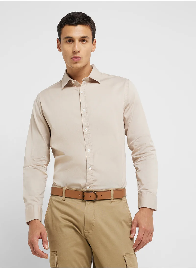 ريبلز مع نمشي Men's Regular Collar Shirts