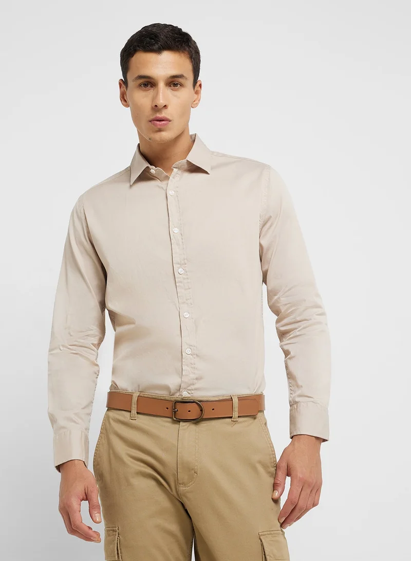 ريبلز مع نمشي قمصان رجالي بياقة عادية