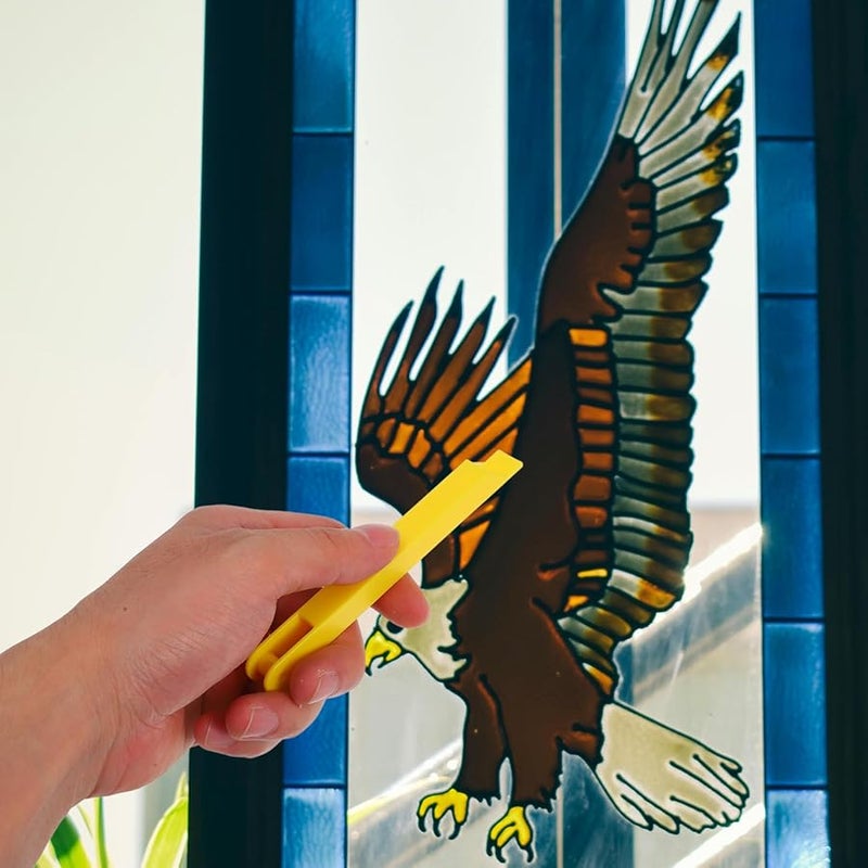 Tovinanna 5 Piece Copper Foil Tool Set For Stained Glass Projects Foil Crimper Burnisher - Image 5