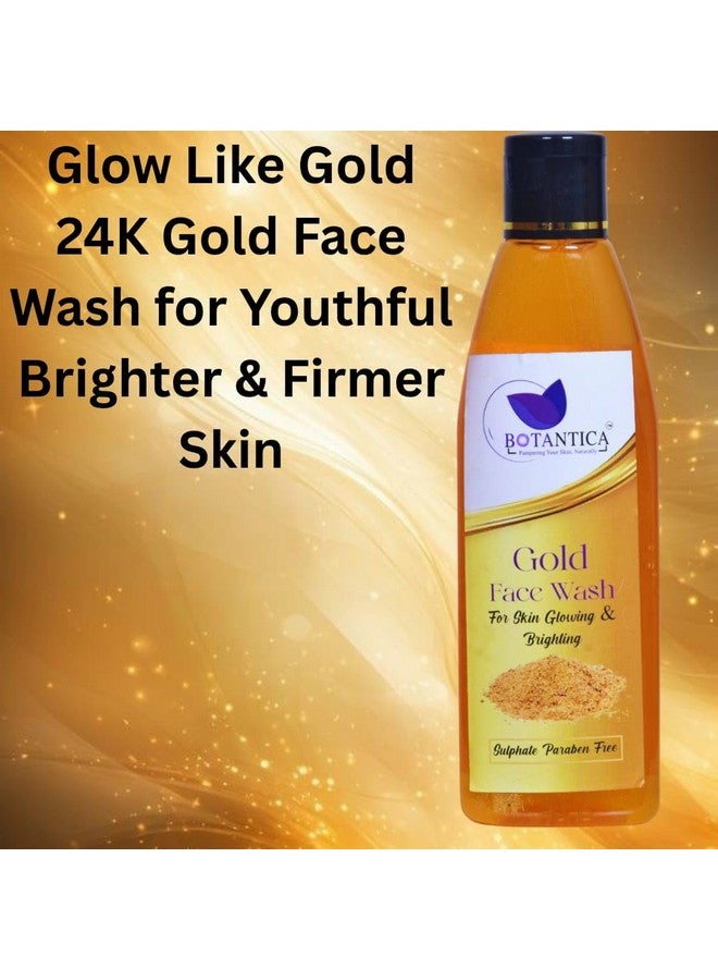BOTANTICA 24K Gold Face Wash - Luxurious Skin Glowing & Brightening Cleanser for Radiant, Refreshed Skin - Image 4
