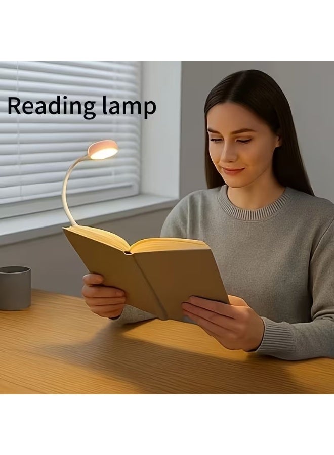 Home Clearance Sale Adjustable Brightness Clip-On Reading Light with 3 Color Options - Dimmable LED Table Lamp for Night Reading, Compatible with Smartphones & Tablets, Soft Light for Eyes Protection - Image 3