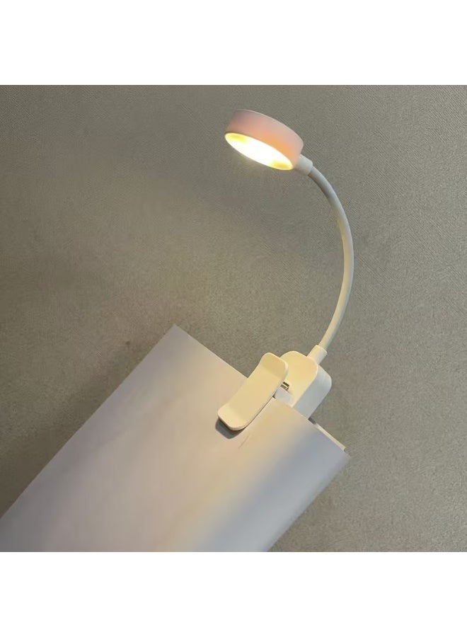 Home Clearance Sale Adjustable Brightness Clip-On Reading Light with 3 Color Options - Dimmable LED Table Lamp for Night Reading, Compatible with Smartphones & Tablets, Soft Light for Eyes Protection - Image 2
