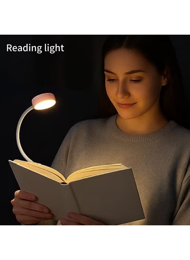 Home Clearance Sale Adjustable Brightness Clip-On Reading Light with 3 Color Options - Dimmable LED Table Lamp for Night Reading, Compatible with Smartphones & Tablets, Soft Light for Eyes Protection - Image 4