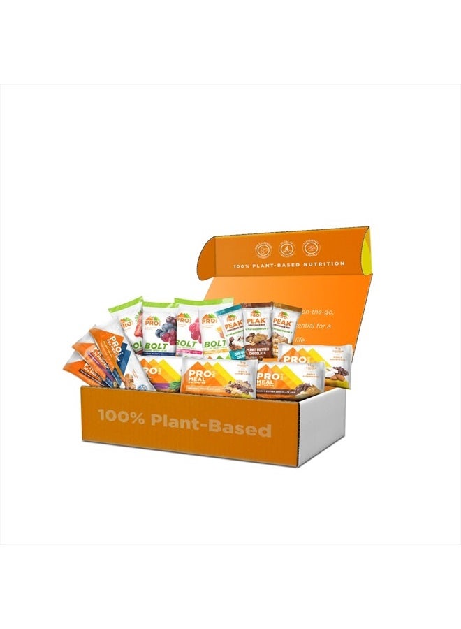PROBAR PROBAR – Plant-Based Starter Pack - Gluten-Free, Non-GMO, Healthy, High Protein Snacks - Natural Energy for Hiking, Cycling, Camping, Snowboarding, Skiing 14 Count(Pack of 1)  - Image 1