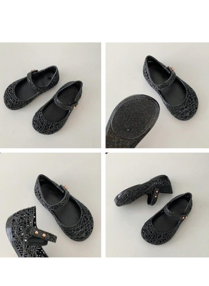 Parent Child Temperament Soft Leather Flat Single Shoes - Image 2