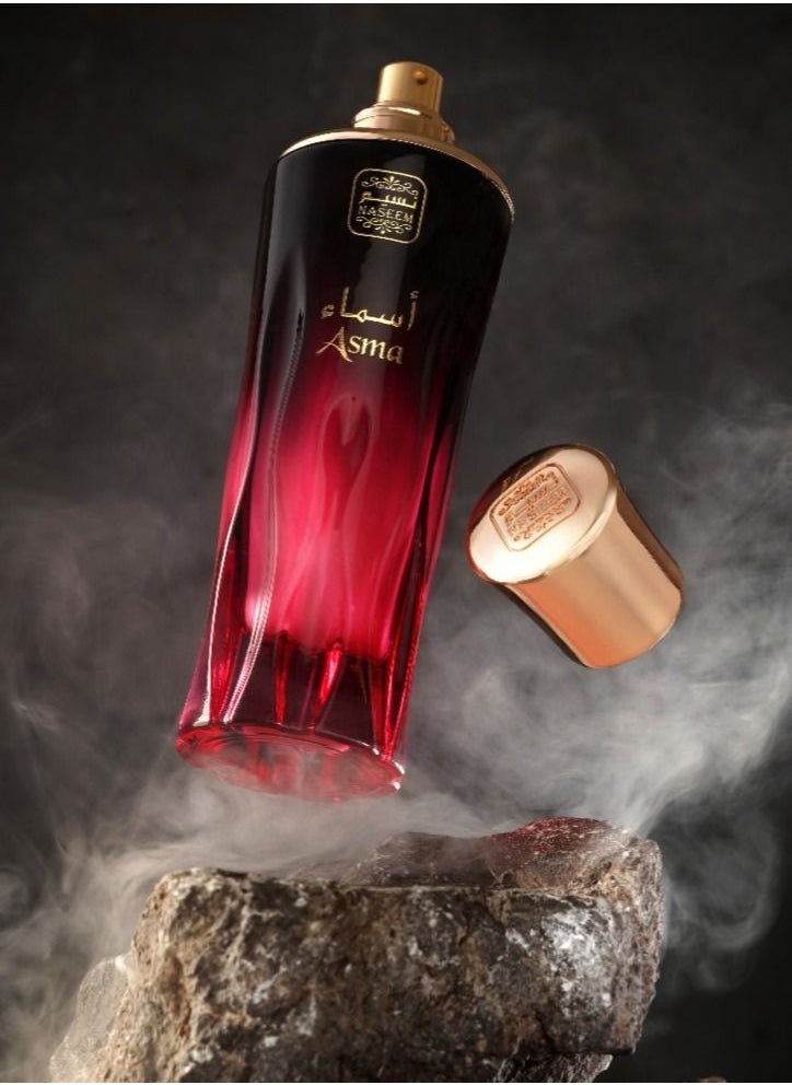 Naseem Asma Aqua Perfume 80ml - Long Lasting Unisex Eau De Parfum for Men & Women - Fresh Woody & Earthy Fragrance - Luxury Perfume Perfect for Everyday Wear & Special Occasions  - Image 1