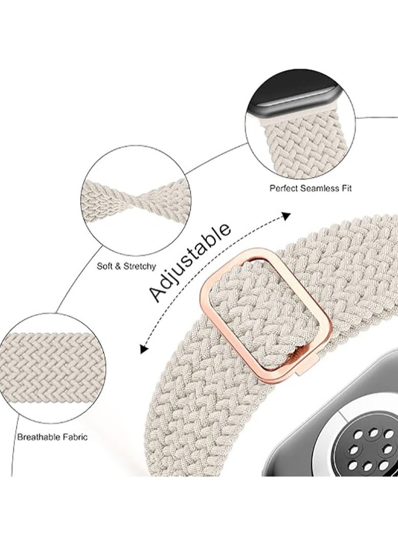 3 Pack Braided Elastic Band for Huawei Fit 3/Fit 4 Band, Adjustable Stretchy Loop Straps for Boys Girls  - Image 2